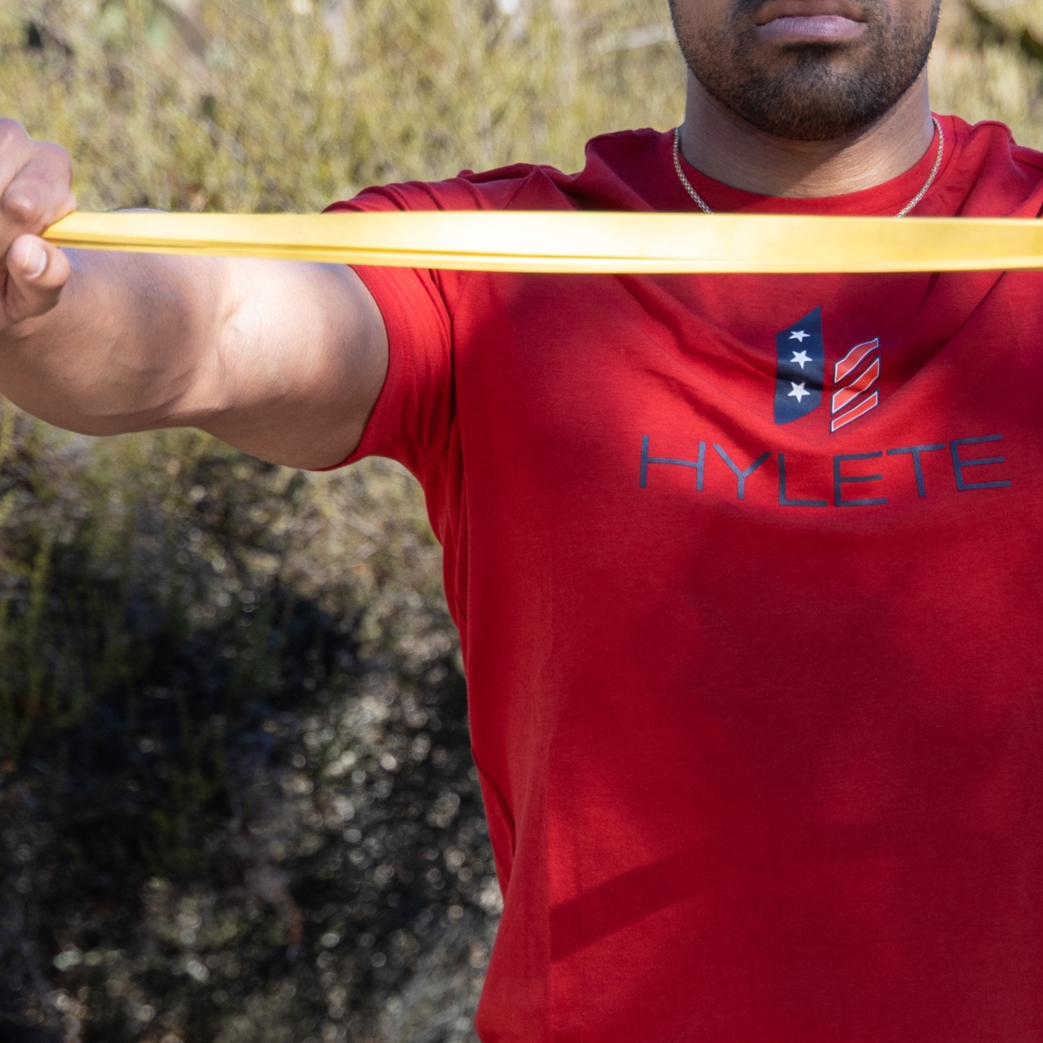Stacked Nation HY-Blend Crew Tee Crimson Red